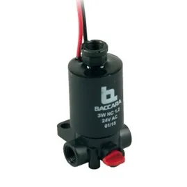 Vlvula solenoide Normal Fechada 3 vias com opo de acionamento manual