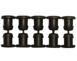 Tampo simples plug 4/6 mm para tampar furos em mangueira PE contm 10 peas