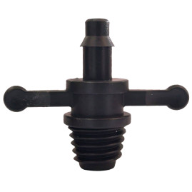 Conector Borboleta para microtudo de 4 mm interno rosca 8mm