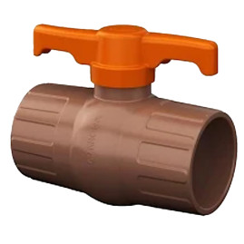 Registro Esfera para Cano PVC Marrom Alta Resistncia de 20mm a 75mm