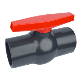 Registro Esfera 50mm em PVC U anti travamento universal para tubo marrom ou azul