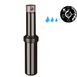 Aspersor escamotevel Rotor Super Pro com Shut-off raio de 2,4 a 14,6 m