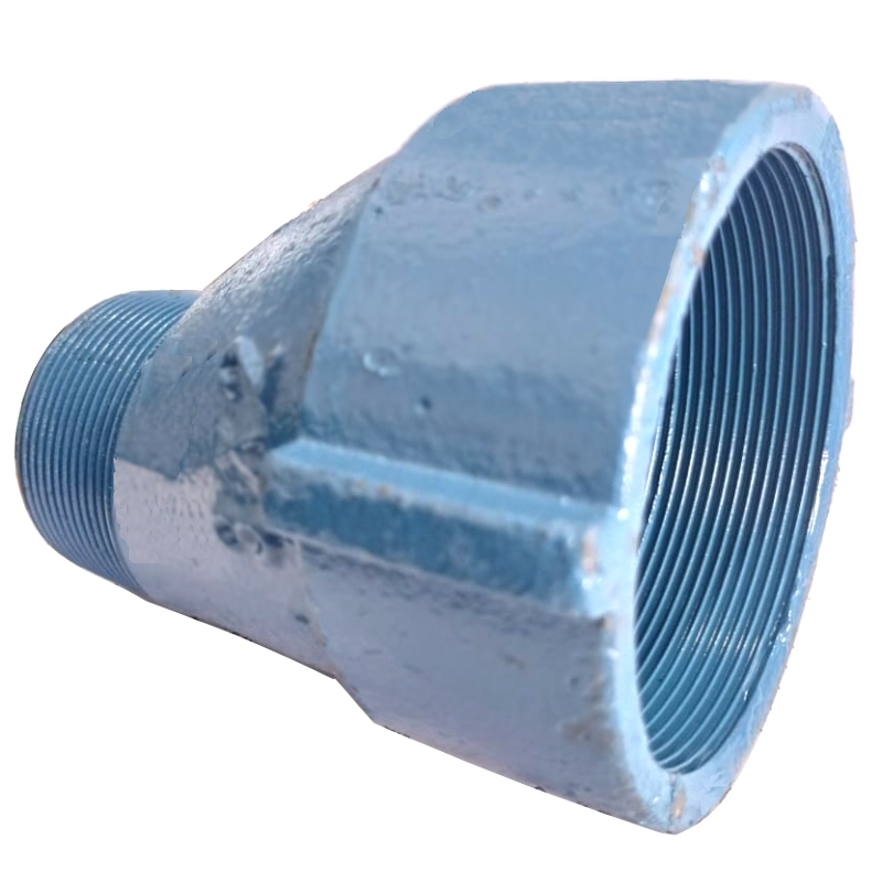 Luva Excentrica de redução macho femea ferro fundido de 1 a 4 Polegadas