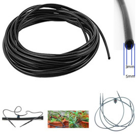 Microtubo para irrigao em PVC flexvel 5 x 3,2 mm de 10 m