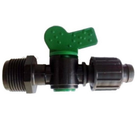 Conector registro inicial com rosca 3/4 para mangueira gotejadora P1