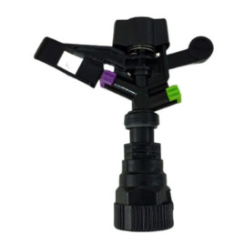 Aspersor Para Irrigao Rosca Fmea 3/4 Bocal Duplo 710 L/h Dimetro 21 Metros