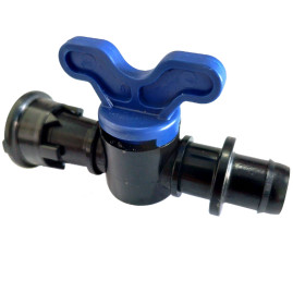 Conector inicial com registro 6 pontas para mangueira 16mm