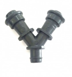 Conector Inicial com duas sadas 16mm anel Liso