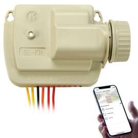 Controlador irriga��o bluetooth a bateria (9V) K-Rain mais 2 bobinas solenoide